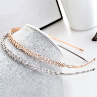 1 Pç Tiara Fashion Com Cristal De Strass Dourado / Prateado / Acessório De Cabeça