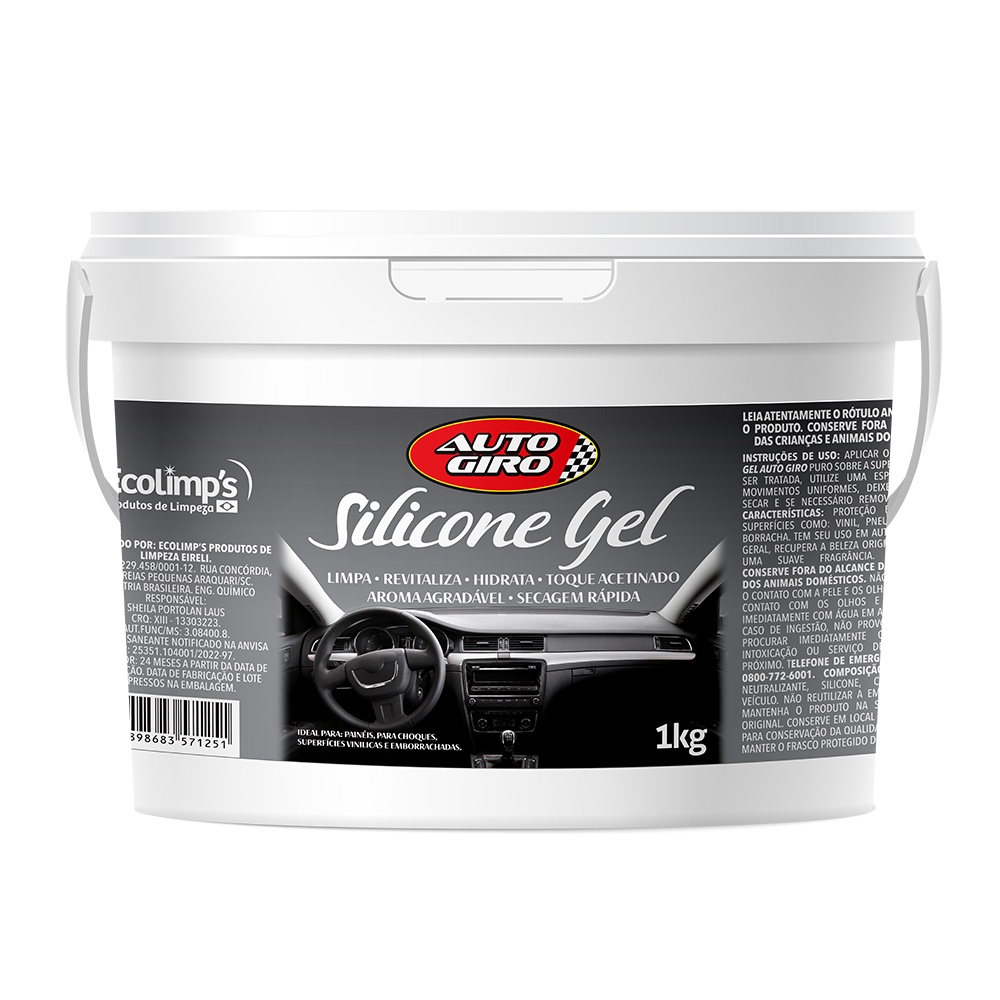 Silicone Gel Perfumado Automotivo Auto Giro - 1kg