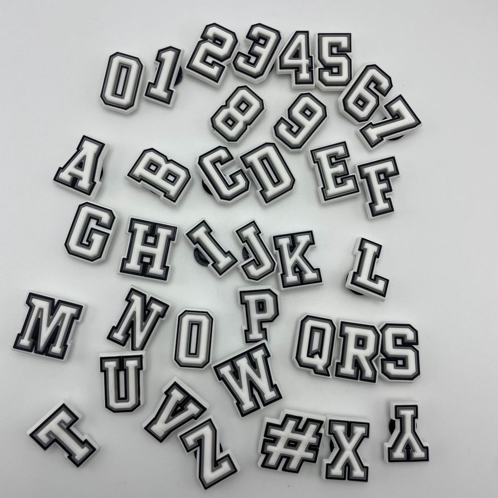 Números Diy Cartoon PVC, Cartas, Flores de sapatos em Oferta na Shopee