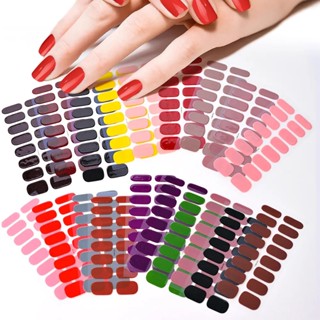 16pcs UV Semi Cured Gel De Unhas Wraps Melhor Qualidade Premium Tiras De Longa Duração Cobertura Completa Nail Sticker