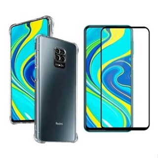 Capa Case Capinha Para Redmi Note 9s Pro Max + Película 3D Vidro Temperado