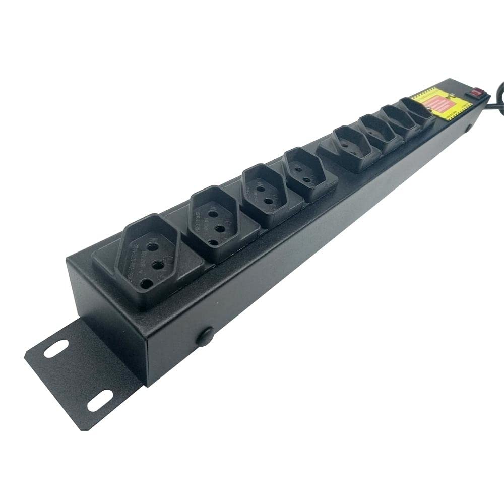 Filtro de Linha Régua Fiolux 8 Tomadas com corpo de plastico