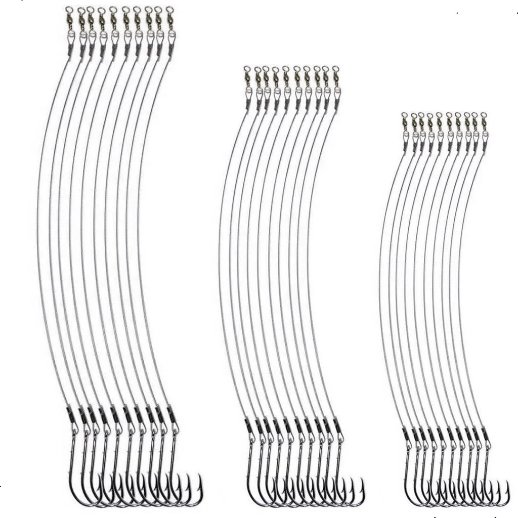 Kit 30 Anzol Encastoado 4330 Flexivel - 3/0 4/0 E 5/0 Marine - Sports & Outdoors