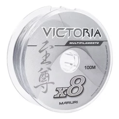 Linha De Pesca Multifilamento Victoria 8X Maruri Cinza 100m - Várias Espessuras