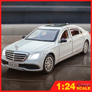 KLT 1 : 24 Mercedes-Benz E300eL Metal Alloy Toys Car Modelo Diecast Veículo Para Meninos Simulação De Som Efeito De Luz Coleção De Hobbies De Presentes em Oferta na Shopee