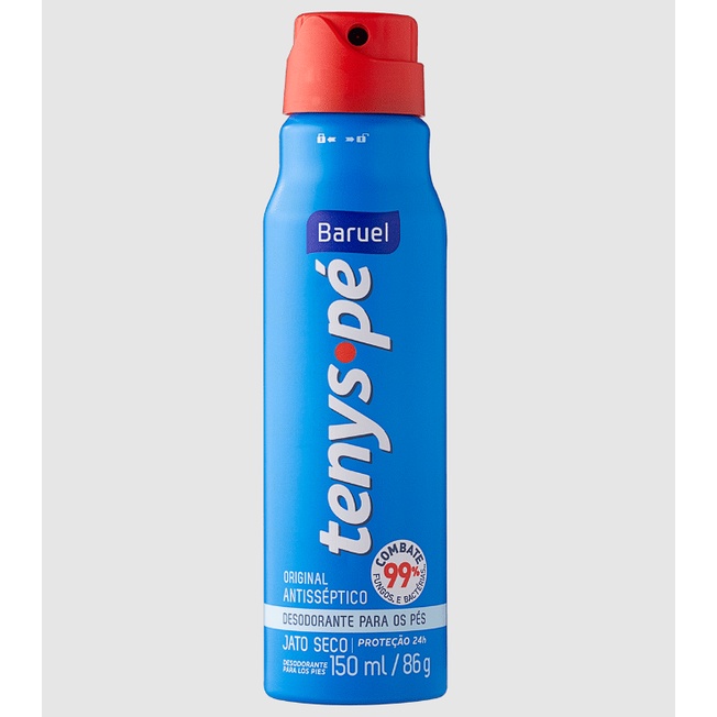 Tenys Pé Baruel Aerosol Jato Seco Original - 150ml/92g em Oferta na Shopee