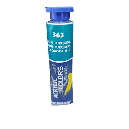 Tinta acrílica Acrilex azul turquesa 363 20ml