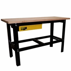 Bancada com 1 Gaveta 150 x 60 x 90 CM Desmontável para Oficina BME-1500 EVALD