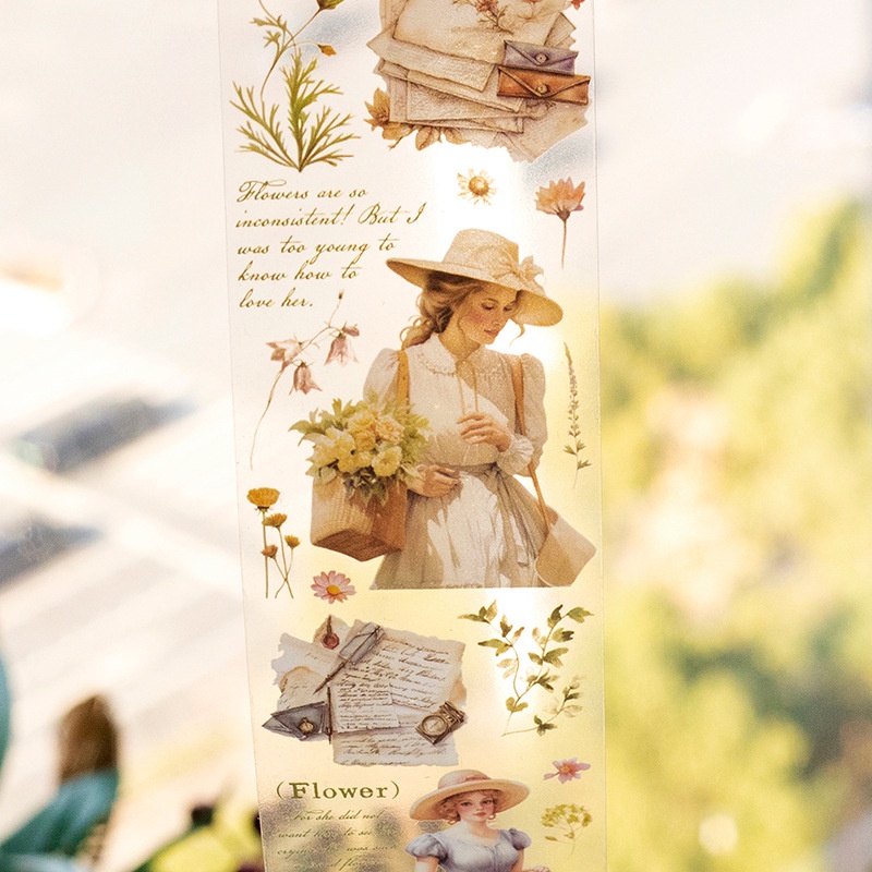 Fitas PET Para Jornalismo E Raspagem De Flores Vintage Personagem Junk Journal Suprimentos Projetos De Artesanato De Bricolage