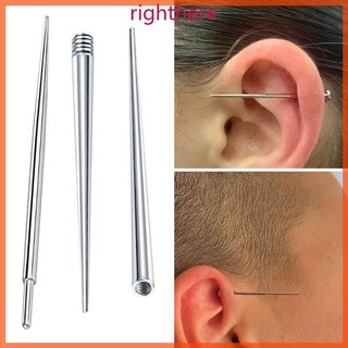 Righthere 3Pcs Set Professional Piercing Taper Tool Alongamento Do Corpo Aço Inoxidável Para Pierci Mamilo Língua
