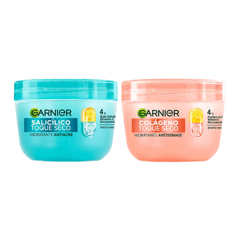 Kit C/2 Hidratante Facial Antiacne + Antissinais Garnier