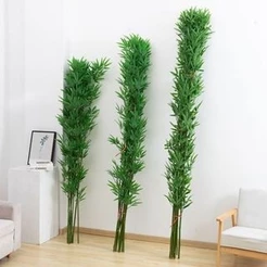 Haste De Bambu 2 Metros Artificial Folhagem Decoração Para Arranjos Decoração