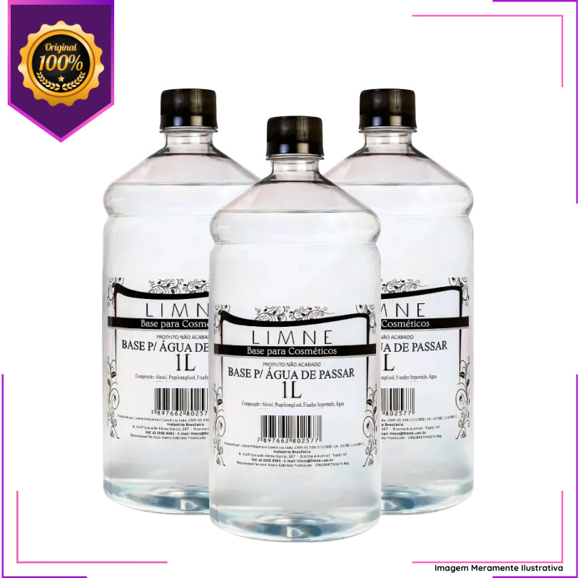 Base Para Água de Passar Limne –  Perfume Frescor e Cuidado com os Tecidos 1Lt