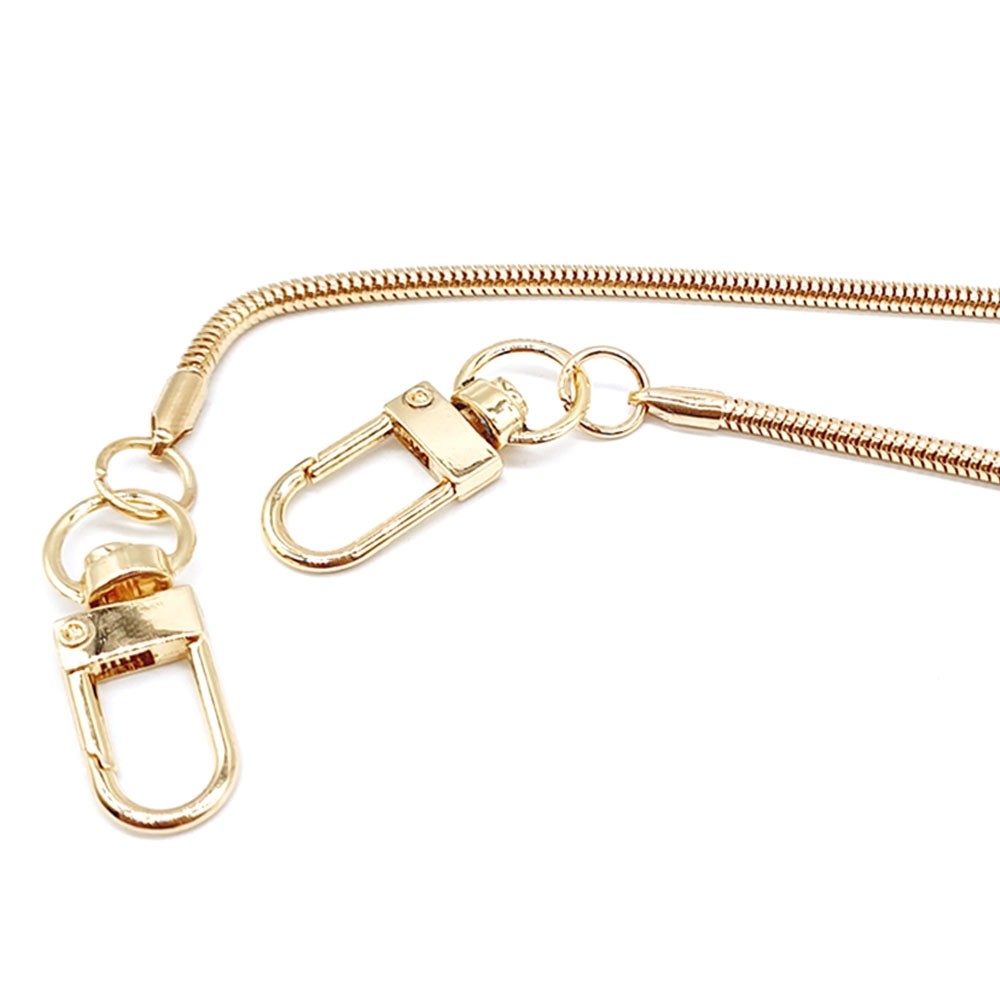 Alça de Bolsa Corrente com Mosquetão 1 unidade 1,2m Dourado RO.151863 em Oferta na Shopee