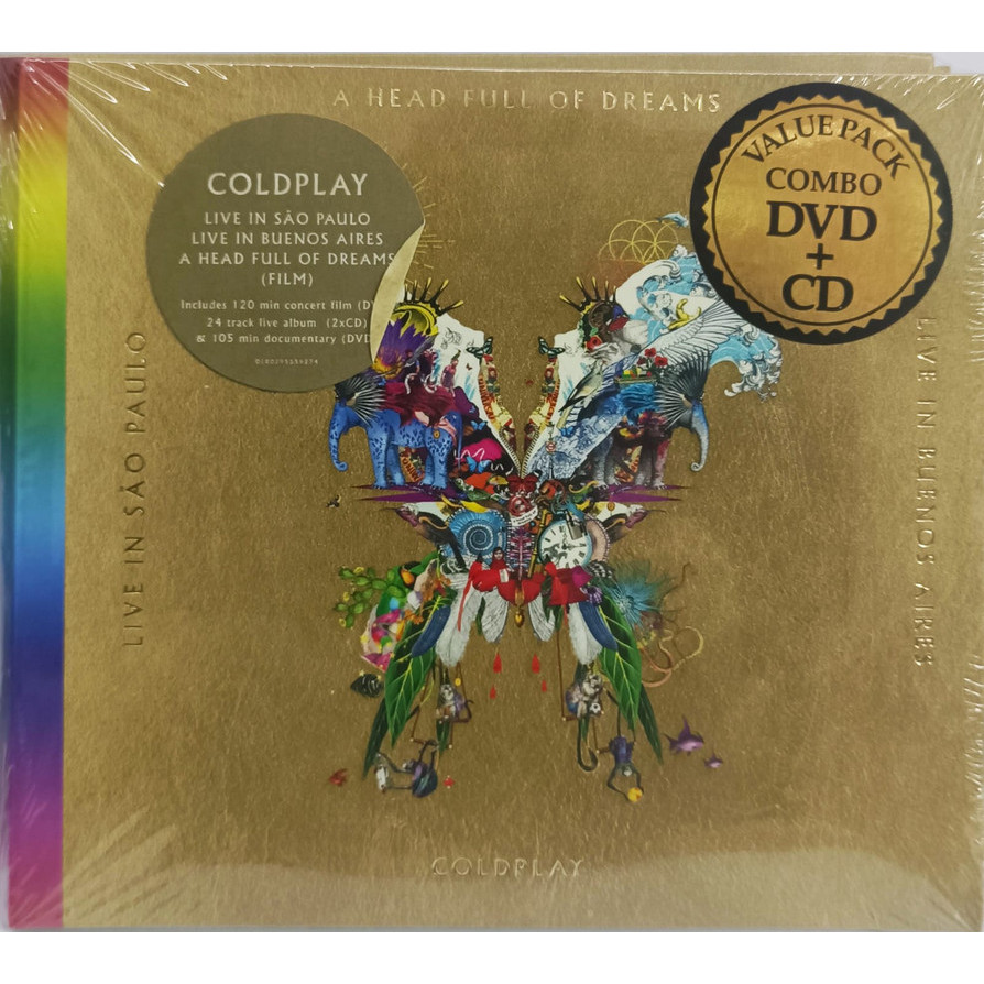 Coldplay - Live In Buenos Aires  Live In São Paulo Cd2+ 1 Dv