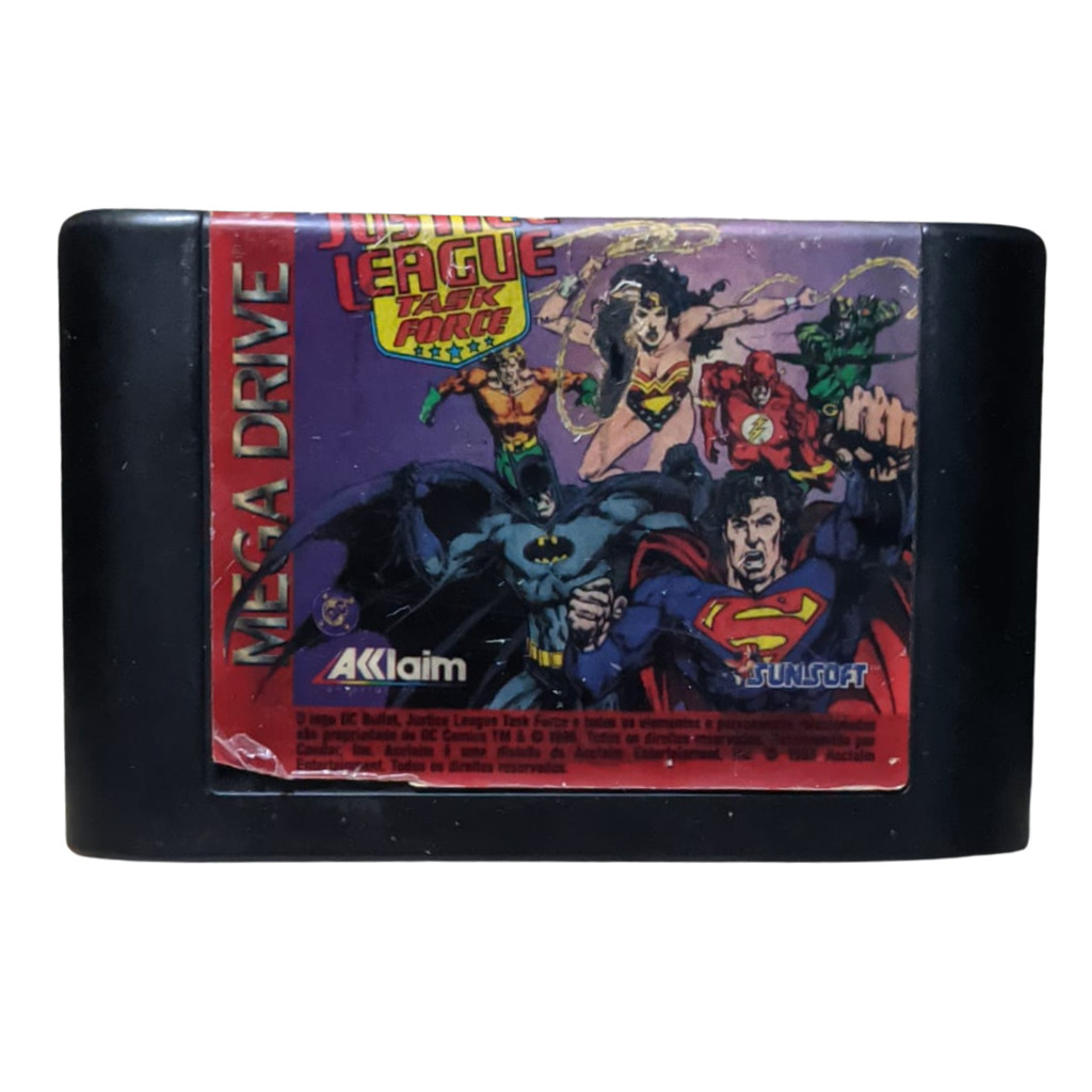Jogo Justice League Task Force Mega Drive original usado