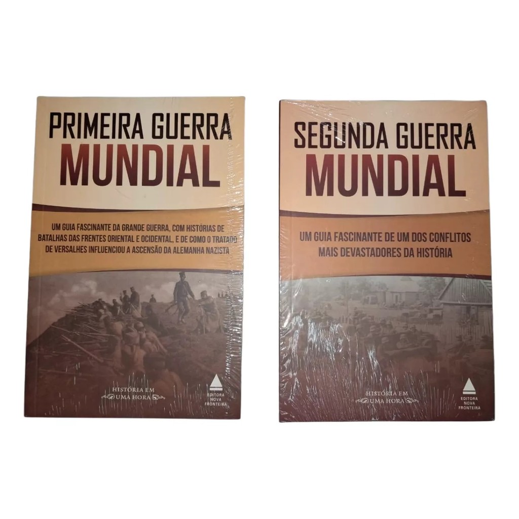 Kit - Livros Sobre A Primeira E A Segunda Guerra Mundial - História Em Uma Hora - Nova Fronteira