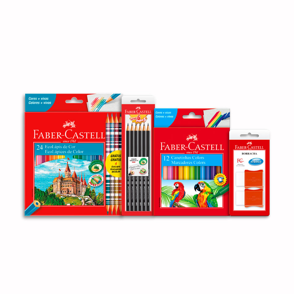 Kit Escolar Faber-Castell - Stationery