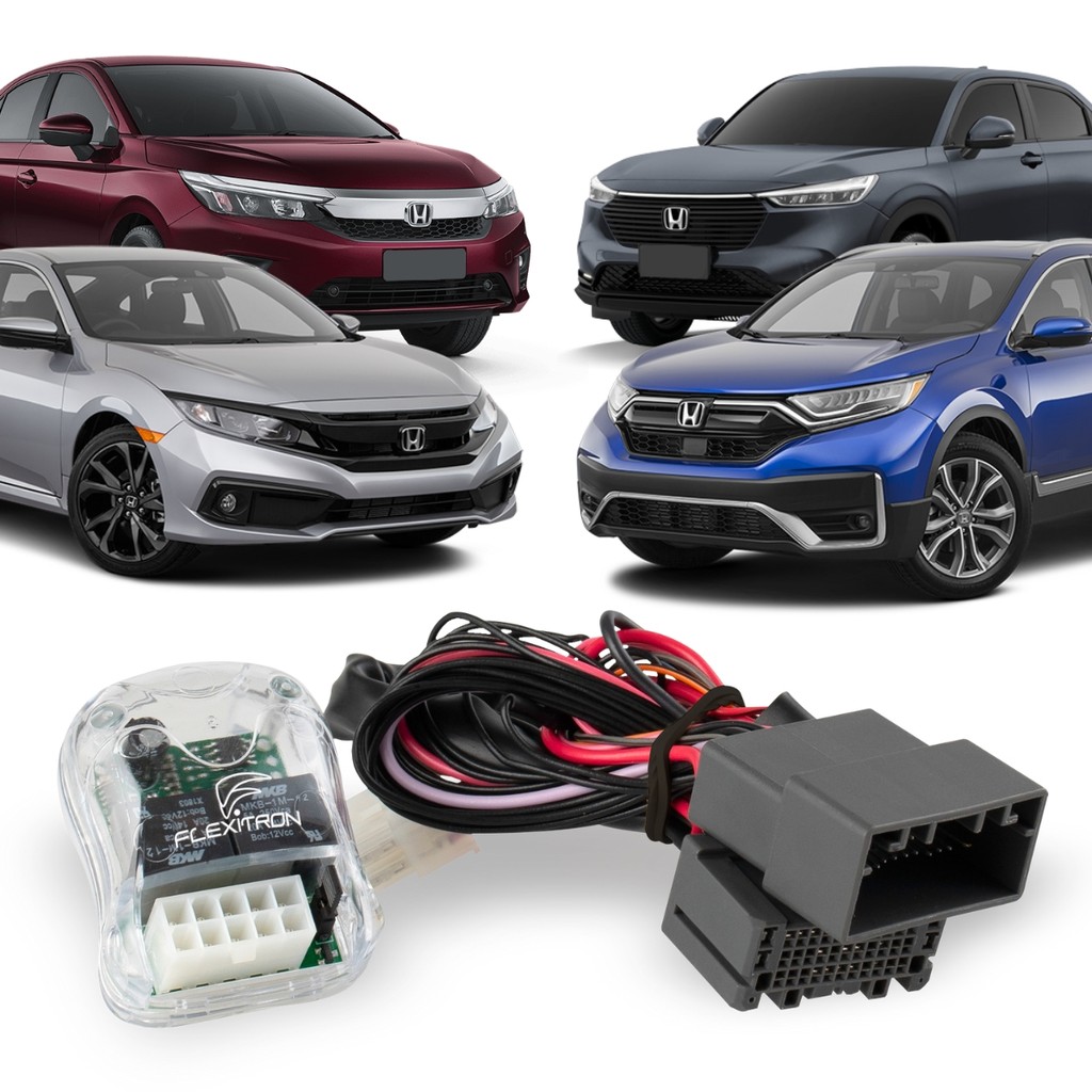Módulo Vidro + Rebatimento Retrovisor + Teto Civic 2017 a 2024 CR-V 2018 a 21 City 2022 a 24