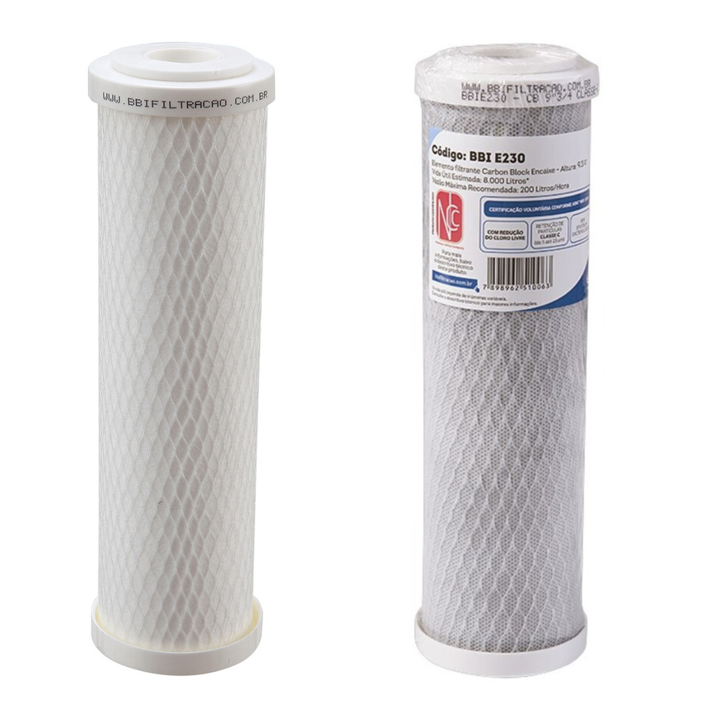 Conjunto De Reposição Refil Purificador Bbi Compatível Double 230 Pd230br Hoken Multi 1500 As2 Par
