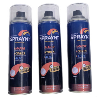 3x Verniz Spray Brilhante Incolor Alto Brilho Uso Geral Artesanato Gesso Mdf Madeira 350ml em Oferta na Shopee