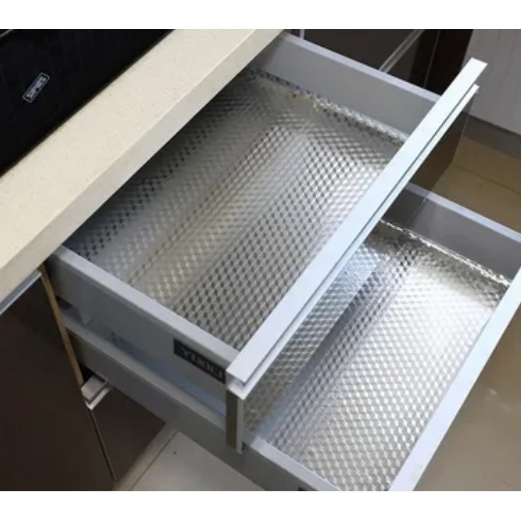 5 Metros Papel De Alumínio Rolo Adesivo 3D Prova Da Agua Para Cozinha Adesivo Impermeável Protetor Fogão Y888