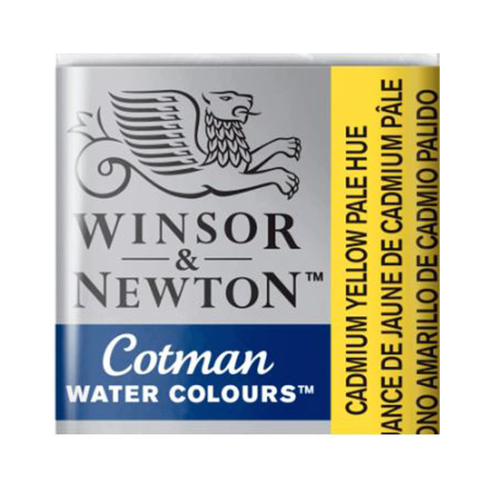 Aquarela Pastilha Winsor & Newton Cotman Cadmium Yellow Pale Hue - 119