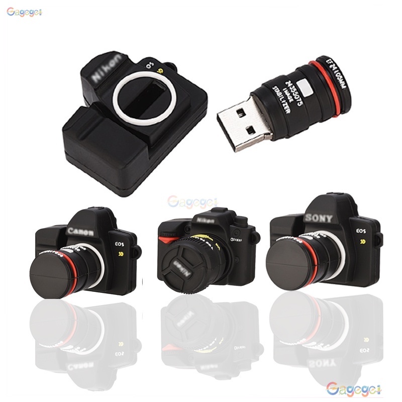 Modelos De Câmera Pen Drive 128GB 1TB 2TB Silicone Estéreo USB 1GB 8GB 16GB 32GB 64GB 3