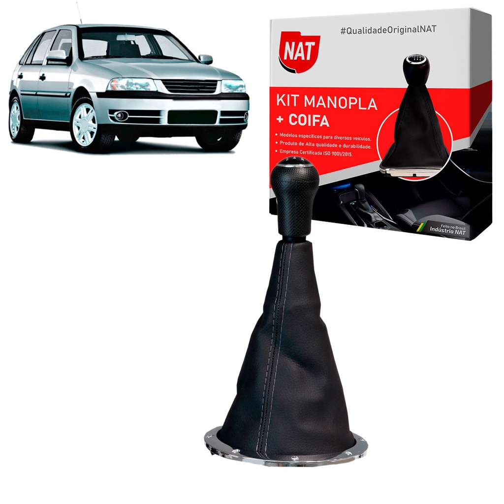 Manopla + Coifa Vw Gol G3 Ano 1999 Até 2005 em Oferta na Shopee