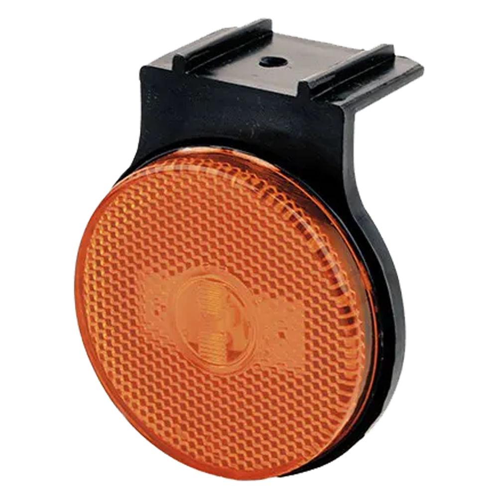 Lanterna Lateral Led Amarela Para Carreta 12V / 24V Com Suporte Fixo IVA L3013AM em Oferta na Shopee