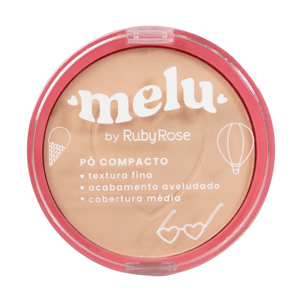 Pó Facial Compacto Ruby Rose Melu C10