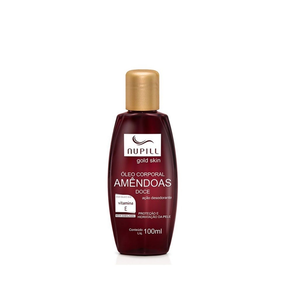 Óleo Corporal Nupill Amêndoa e Vitamina E 100ml em Oferta na Shopee