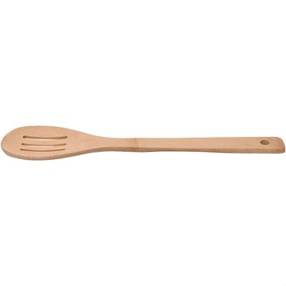 Mimo Style Colher Vazada Ecokitchen 30cm 100% Bambu Ecológico. Possui Cabo Longo, Resistente e Durável
