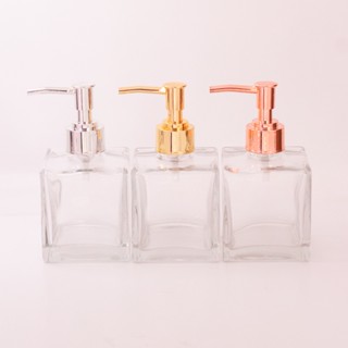 Frasco Vidro Cubo 250ml 28/410 - Cristal c/ Válvula Pump Torneira