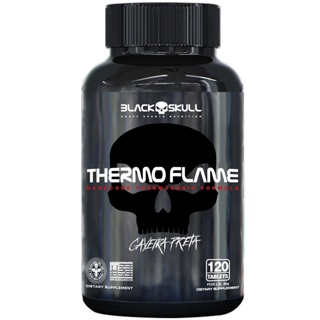 Termogenico Thermo Flame 120 Tabletes - Black Skull com Cafeina 60 Capsulas em Oferta na Shopee