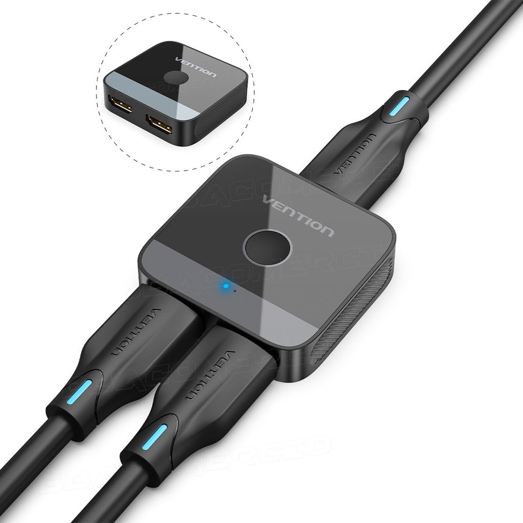 Adaptador Switch Splitter Divisor Hdmi 2em1 4k/60hz Vention em Oferta na Shopee