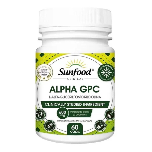 Alpha Gpc L-alfa-glicerilfosforilcolina 600mg 60caps Sunfood