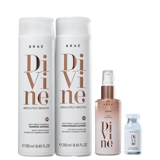 Kit Shampoo, Condicionador, Sérum e Ampola Divine - Braé em Oferta na Shopee