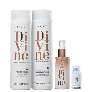 Kit Shampoo, Condicionador, Sérum e Ampola Divine - Braé em Oferta na Shopee