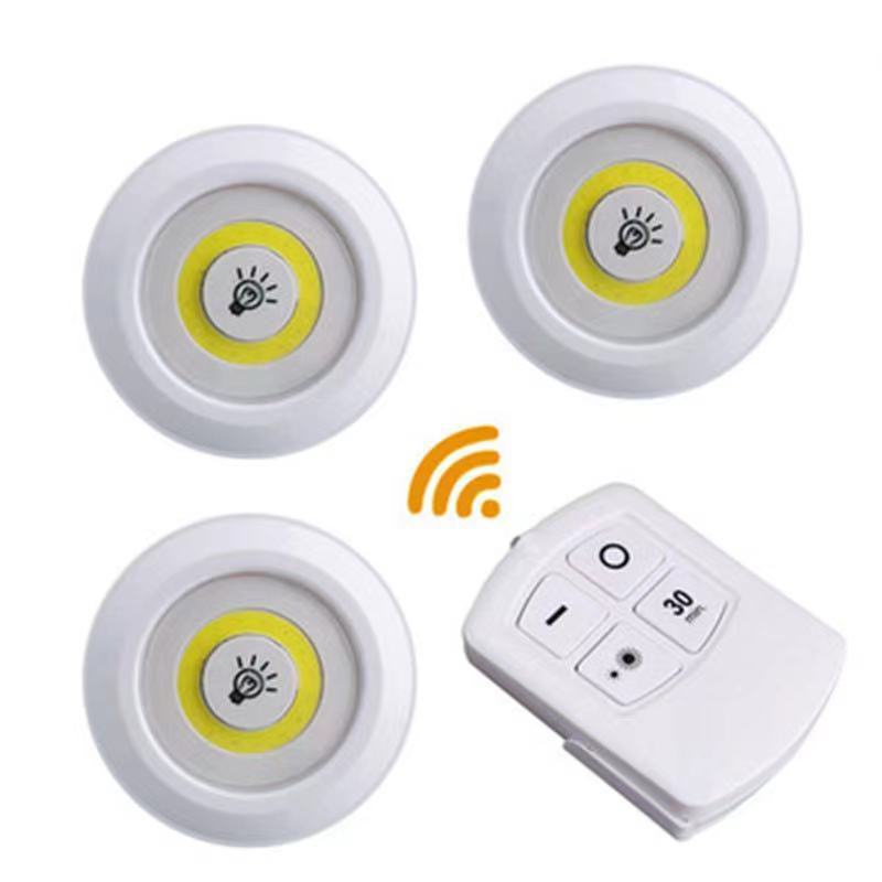 Luminária Kit 3 Lâmpada Led Spot Sem Fio Controle Remoto Lâmpada Led Sem Fio em Oferta na Shopee