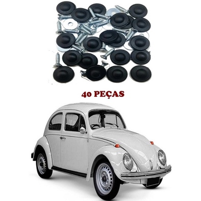 Kit 40 Parafusos Fixacao Forracao Porta Fusca Brasilia Kombi em Oferta na Shopee