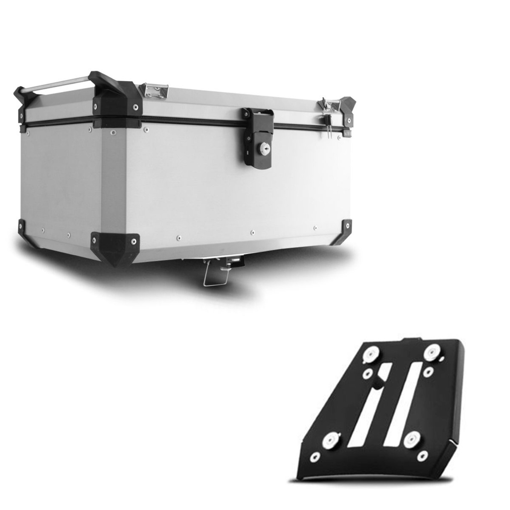 Baú+Base De Fixação Top Case 56 Litros Super Adventure Triumph Tiger 1200 2014/20