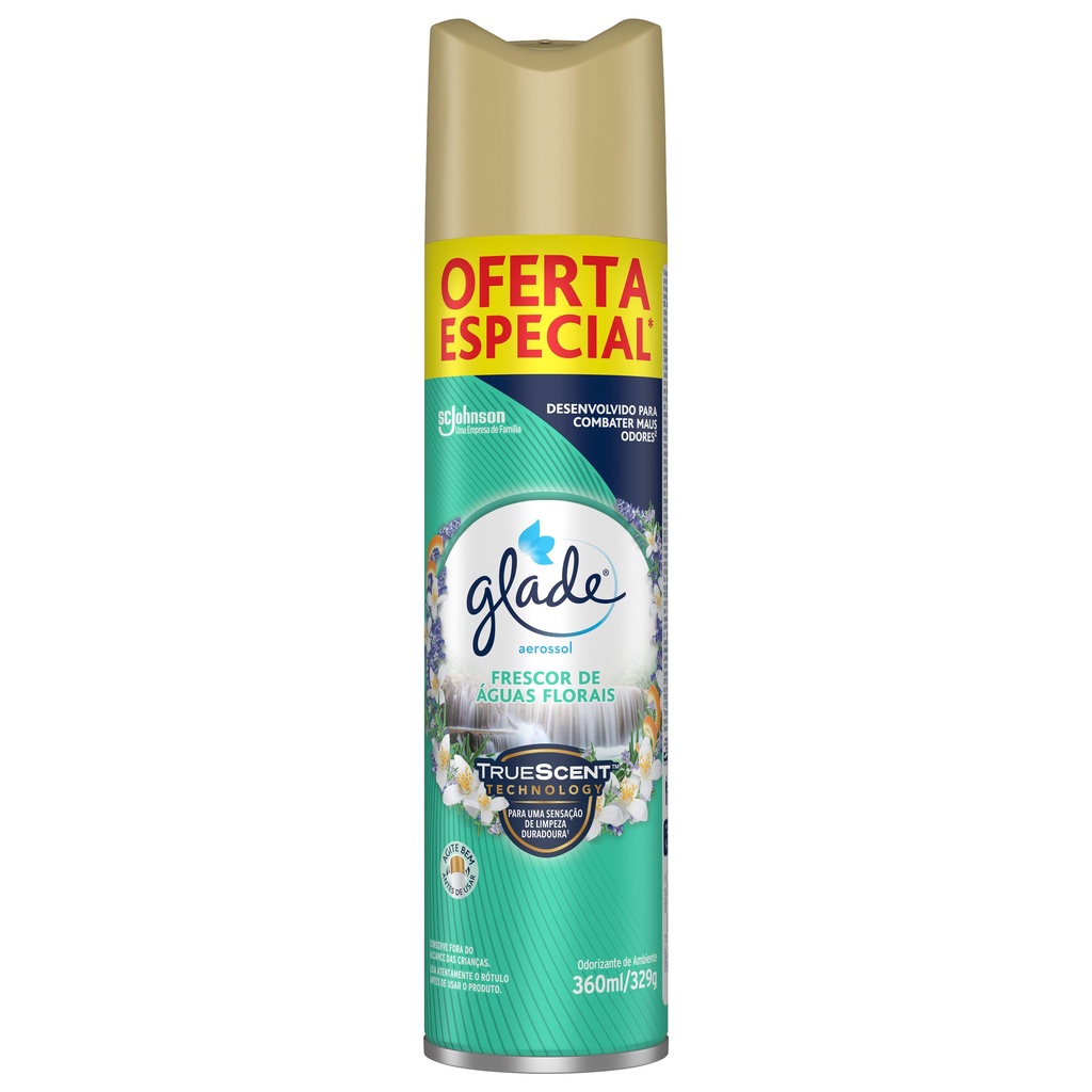Odorizador de Ambiente Glade Aerossol Frescor de Aguas Florais 360ml Oferta Especial em Oferta na Shopee