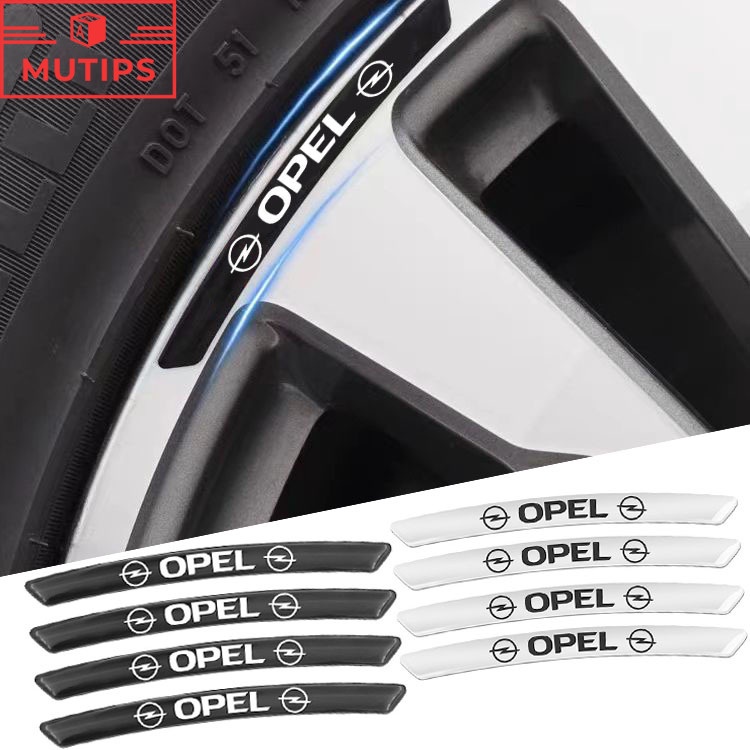 Opel 4pcs/set Carro Alumínio Liga Roda Hub Adesivo Auto Emblema De Pneus Decoração Para Corsa Vectra Astra g H J K Insignia Vivaro Zafira Mokka