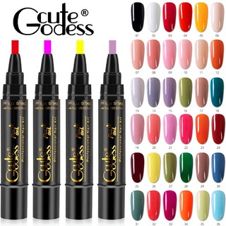 Caneta De Esmalte Em Gel 24 Cores Base Híbrida De Uma Etapa Lápis De Revestimento De Vern…