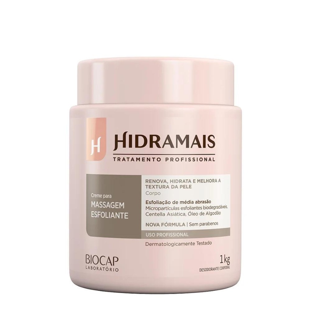 Creme Para Massagem Esfoliante da Hidramais 1Kg