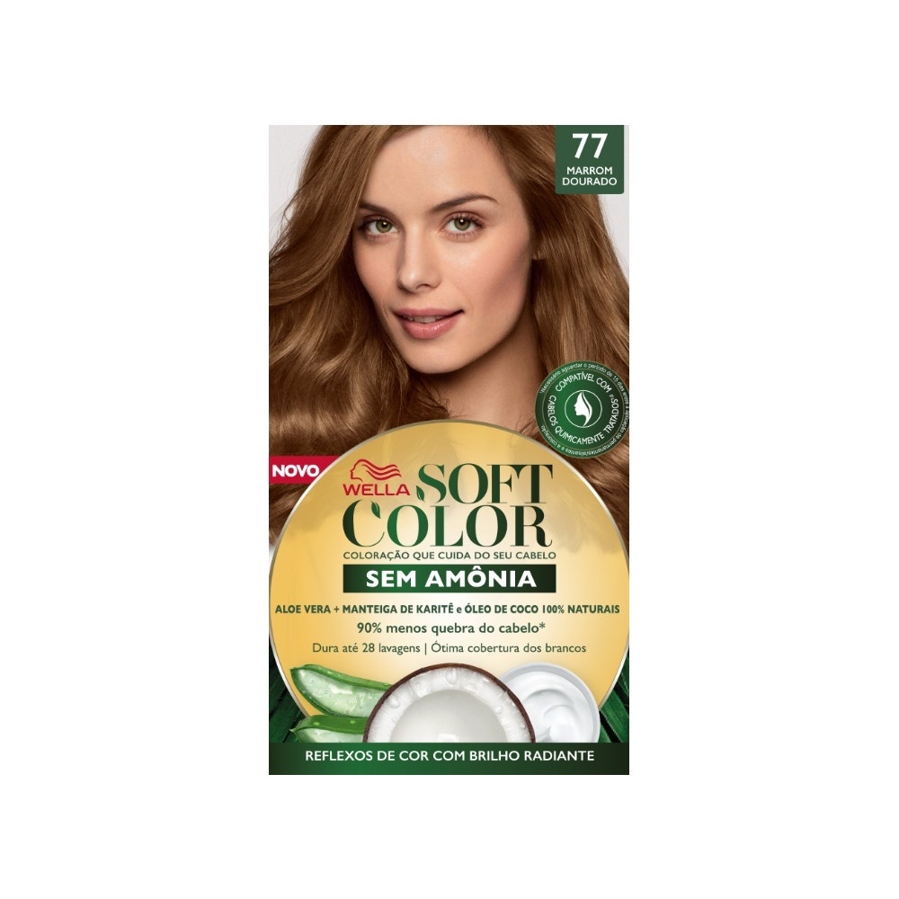 Tintura Soft Color 77 Marrom Dourado em Oferta na Shopee