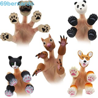 BERNARDO 5pcs Animais Fantoche , Jogo De Fantoches De Dedo Fofo E Ecologicamente Corretos , Interessante Adesivo Macio Durável Novidade Em Mordaça Divertida Brinquedos De Toddlers