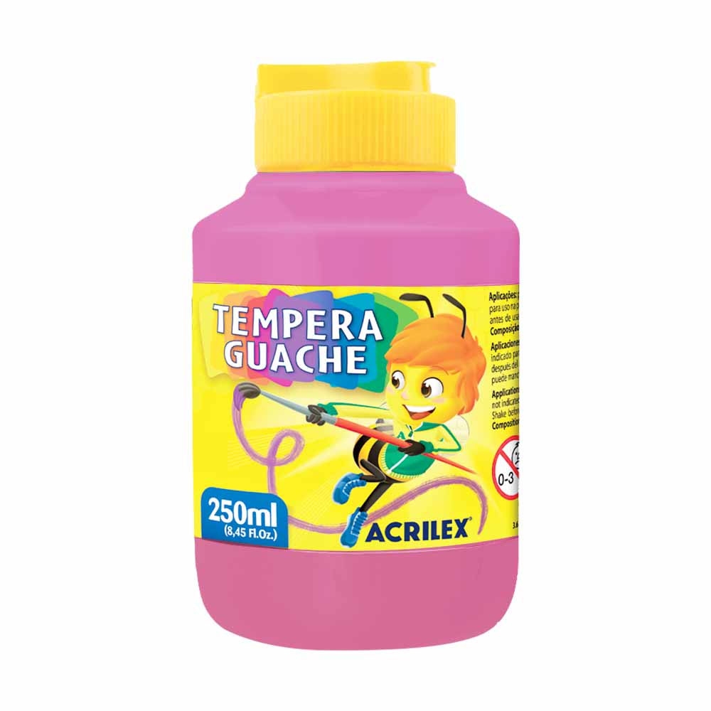 Tinta Guache 250ml Rosa 537 Acrilex - UN