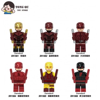 Superhero Minifigures Daredevil Building Block Coleção de Brinquedos Ornamentos mini Modelo Presente
